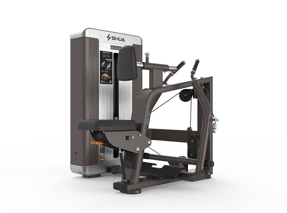 Shua G8804 Low Row selectorized machine, studio render 2 of 5