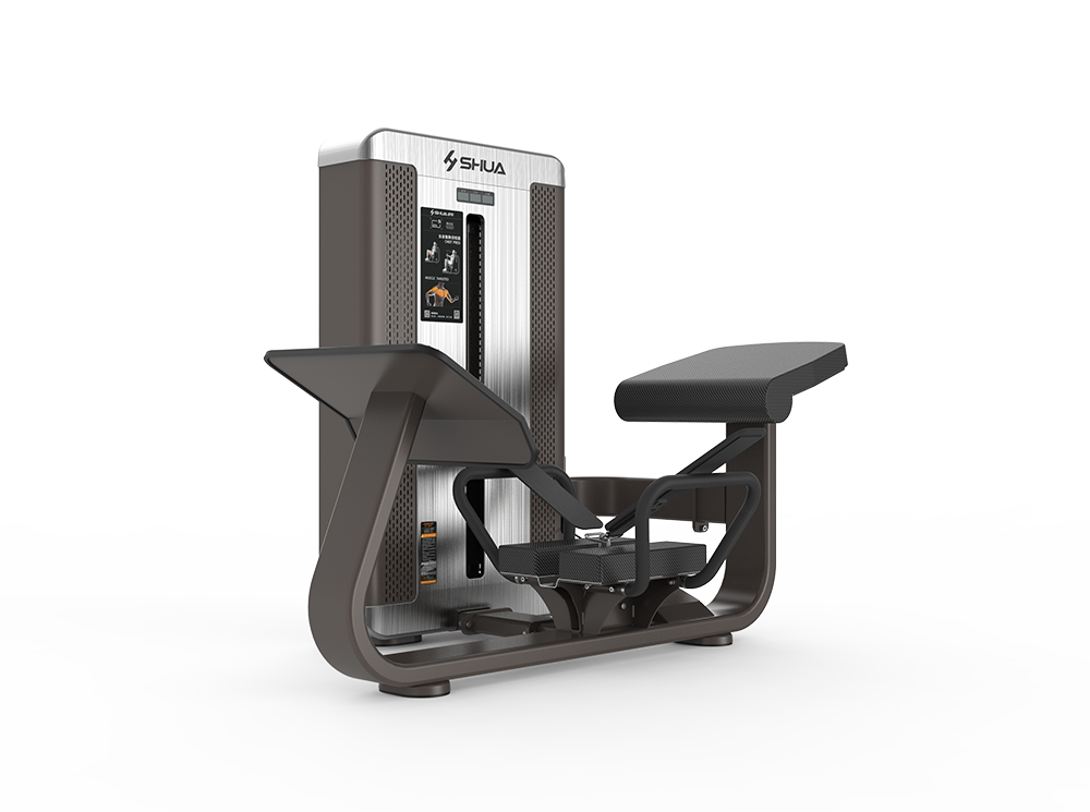 Shua G8809 Hip Thrust selectorized machine, studio render 2 of 5