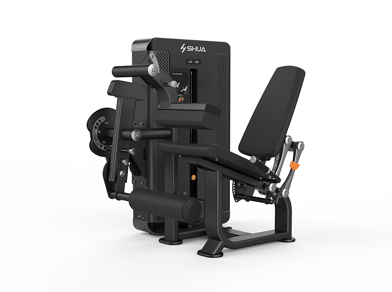 Shua G8816 Leg Curl/Extension selectorized machine, studio render 1 of 4