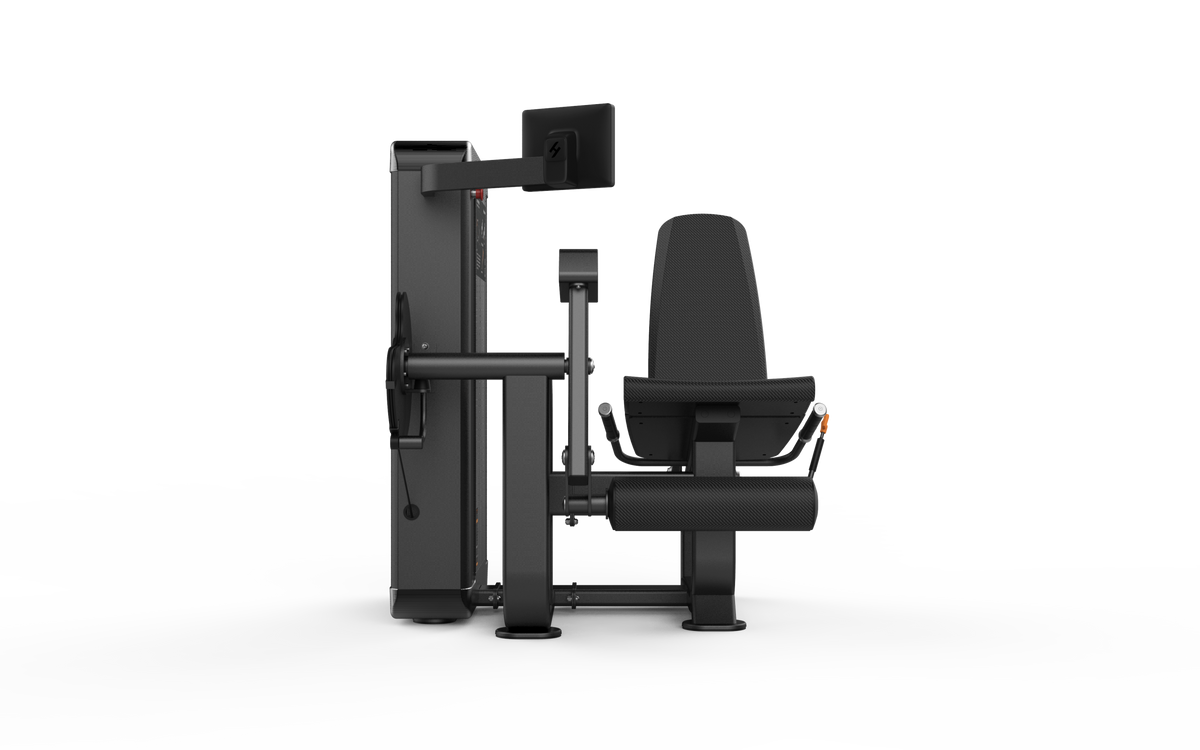 Shua G9806 Smart Leg Extension selectorized machine, studio render 3 of 4