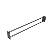 XM Fitness ball storage shelf angled view